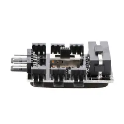 PC компьютер IDE Molex 1 до 8 Multi Way Splitter кулер вентилятор охлаждения Hub 3pin 12 В мощность разъем PCB адаптер 2 уровня Скорость управление