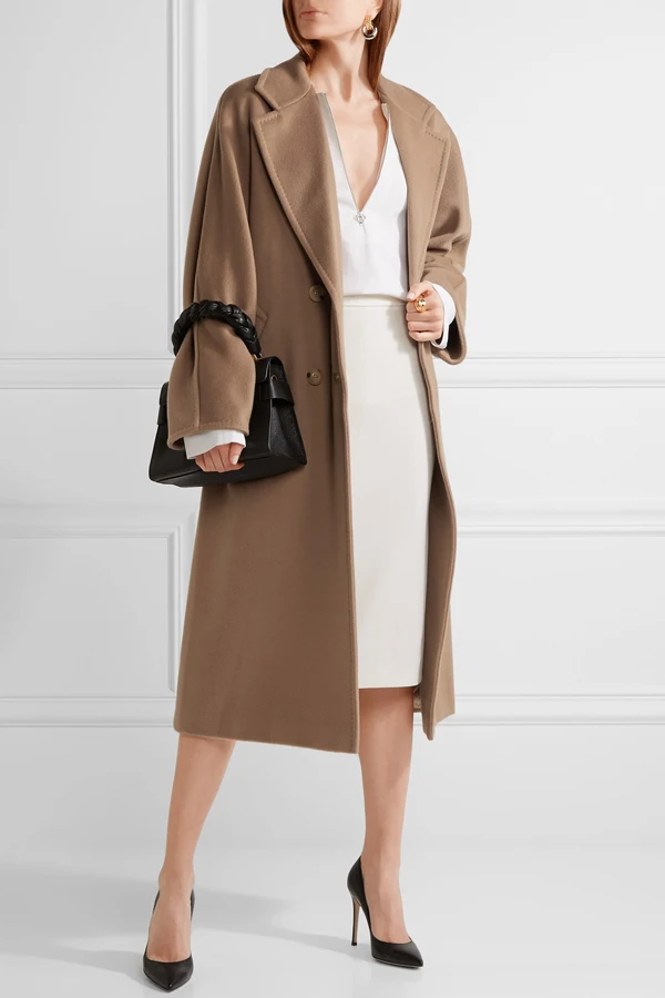 New UK 2020 Spring Autumn Women Notched Woolen Robe Long Coat Female Outerwear manteau femme abrigos mujer|abrigos mujer|long coatcoat female - AliExpress