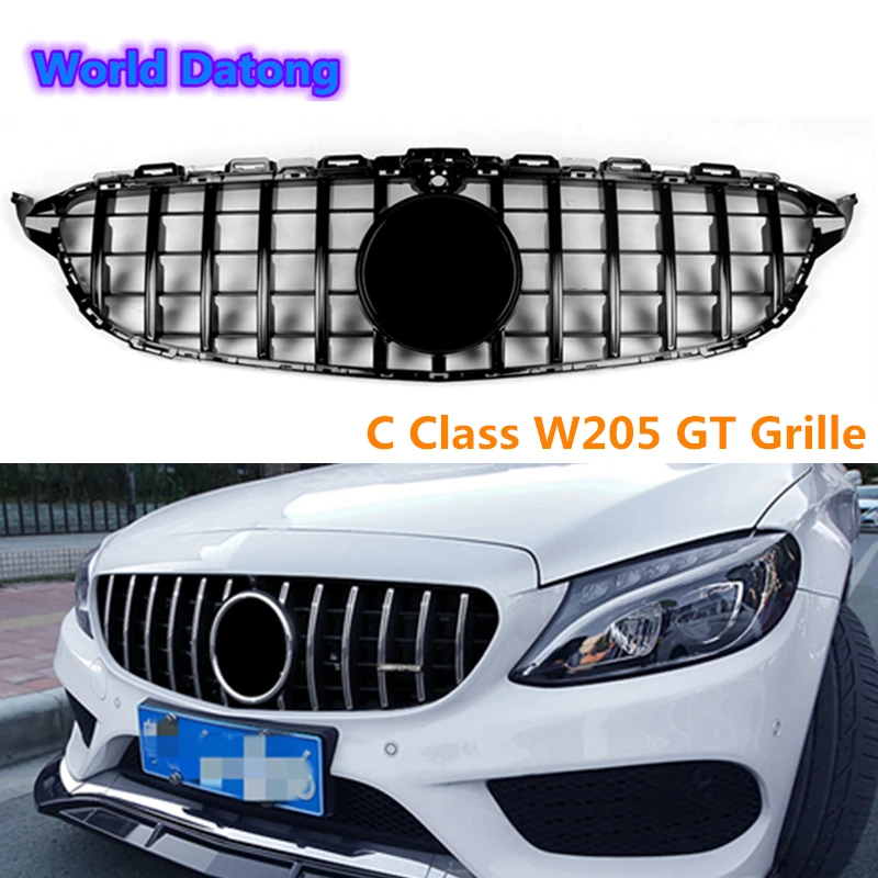 W205 GT R сетчатая решетка wih отверстие для камеры Mercedes AMG C Class C205 A205 S205 C250 C300 C350 Sport Edition