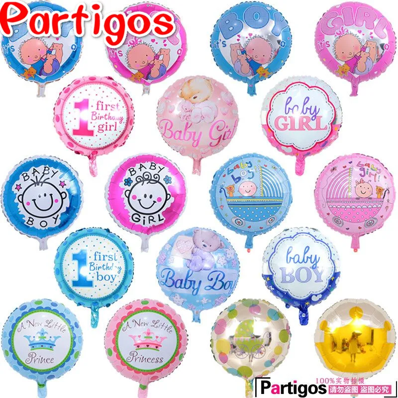 

100pcs/lot Mix baby balloons angel baby baby shower foil ballon for baby birthday party decorating baloes de festa mylar bola