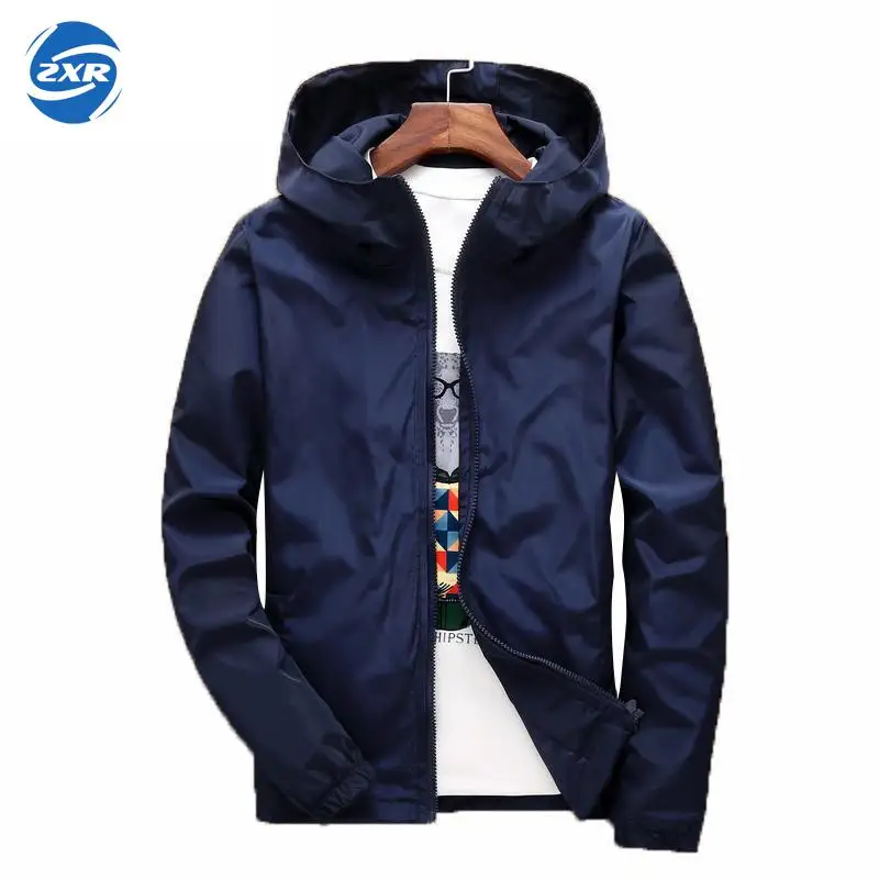 

Reflective Ultra-light Summer Men's Hood Jacket Super-thin Windbreaker Packable Skin Coat Sunscreen Quick-dry Jacket