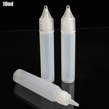 

5pcs Unicorn Pen shape E Juice Dropper Bottle with Crystal Screw Cap,Liquid Nicotine Container 1/3OZ 10ml Plastic Bottle