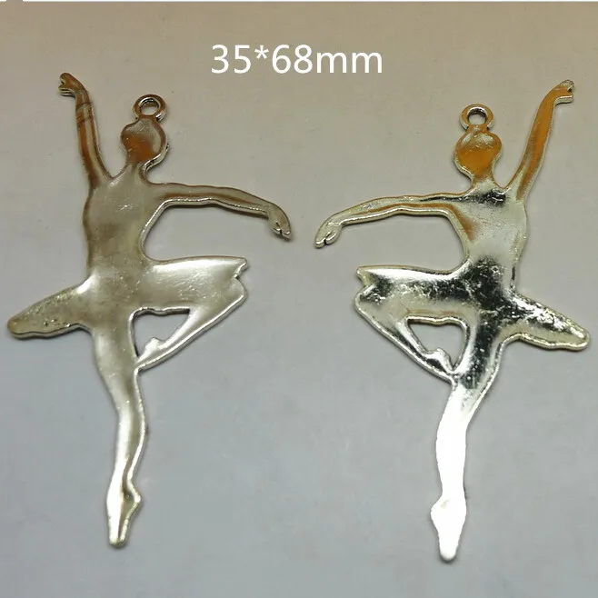 25 шт. подвеска в античном стиле для балерины 35 х68 мм|charm pendant|ballet girl charmgirl charm |