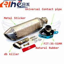 New Style 51mm Dirt Bike Muffler For KAWASAKI KLX 450R 2008 2009 z750 z800 ZX6R ZX 6R Modified Motorcycle Exhaust Pipe Muffler