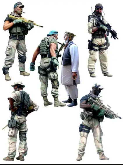 

1/35 Resin Kits US Special Forces and Afghan Man 6pcs/set