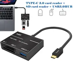 USB 3,0 Тип C USB для SD XQD кардридер адаптер кабель камера кардридер @ JH