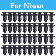 9mm Hole Car Parts Panel Trim Clips Plastic Rivet Fastener For Nissan Qashqai Sunny Rogue Safari Sentra Skyline Crossover Stagea