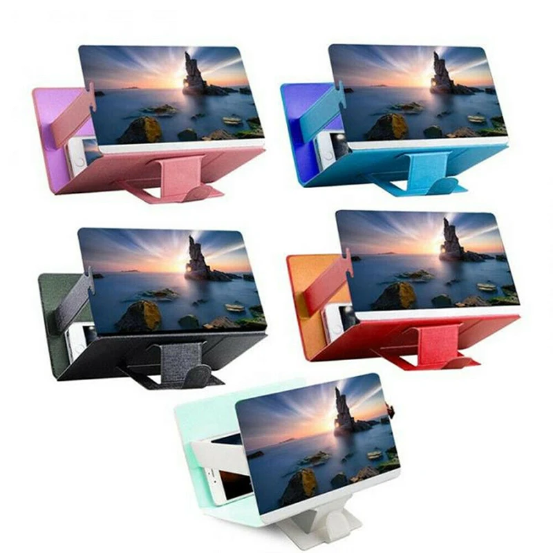 

1pc Universal Mobile Phone 3D Screen HD Video Amplifier Magnifying Glass Stand Bracket Holder New