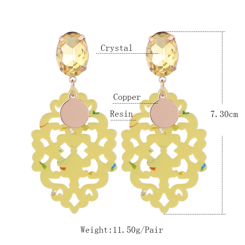 EArrings for woman Yellow Size