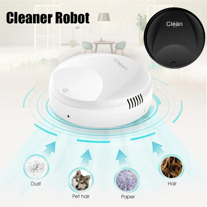 

2019 Drop Shpping Automatic Cleaning Smart Robot Vacuum Cleaner Rechargeable Dust Edge Clean Auto Sweeper for Mopping