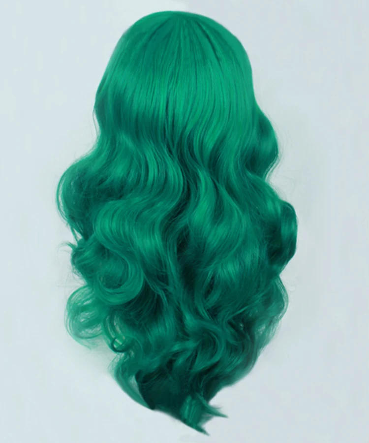 Sailor Moon Kaioh Michiru Neptune 65 см длинные волнистые зеленые Жаростойкие синтетические