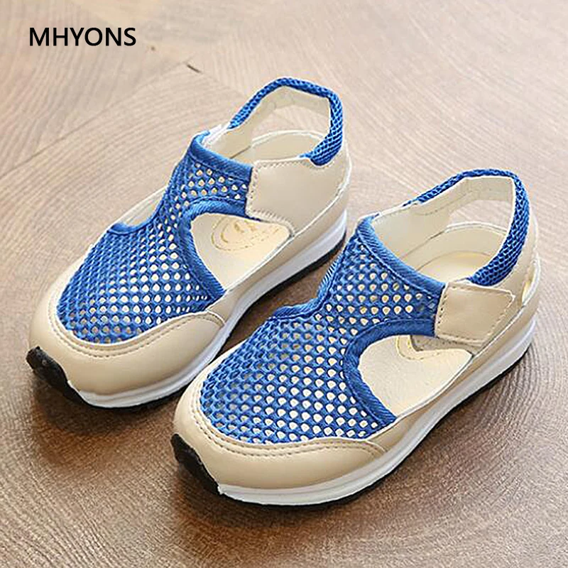 MHYONS 2018 весна осень брендовые Детские кроссовки новые модные сетчатые дышащие туфли для отдыха для мальчиков спортивные кроссовки обувь