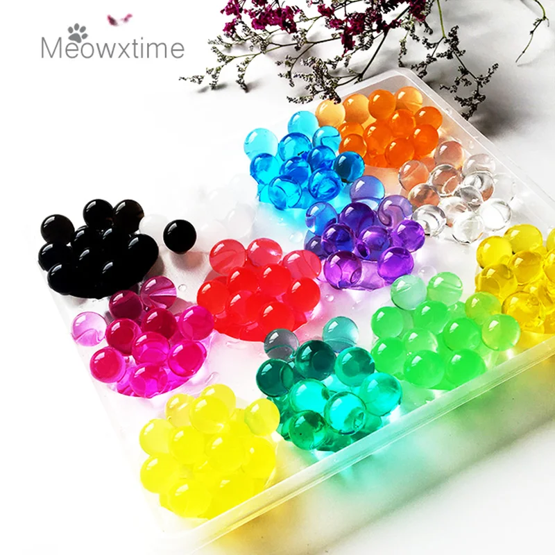 

1000Pcs/lot Crystal Soil Mud Hydrogel Gel Water Beads Growing Up Balls Wedding Home Flower Vase Decoration Kids Children Toy
