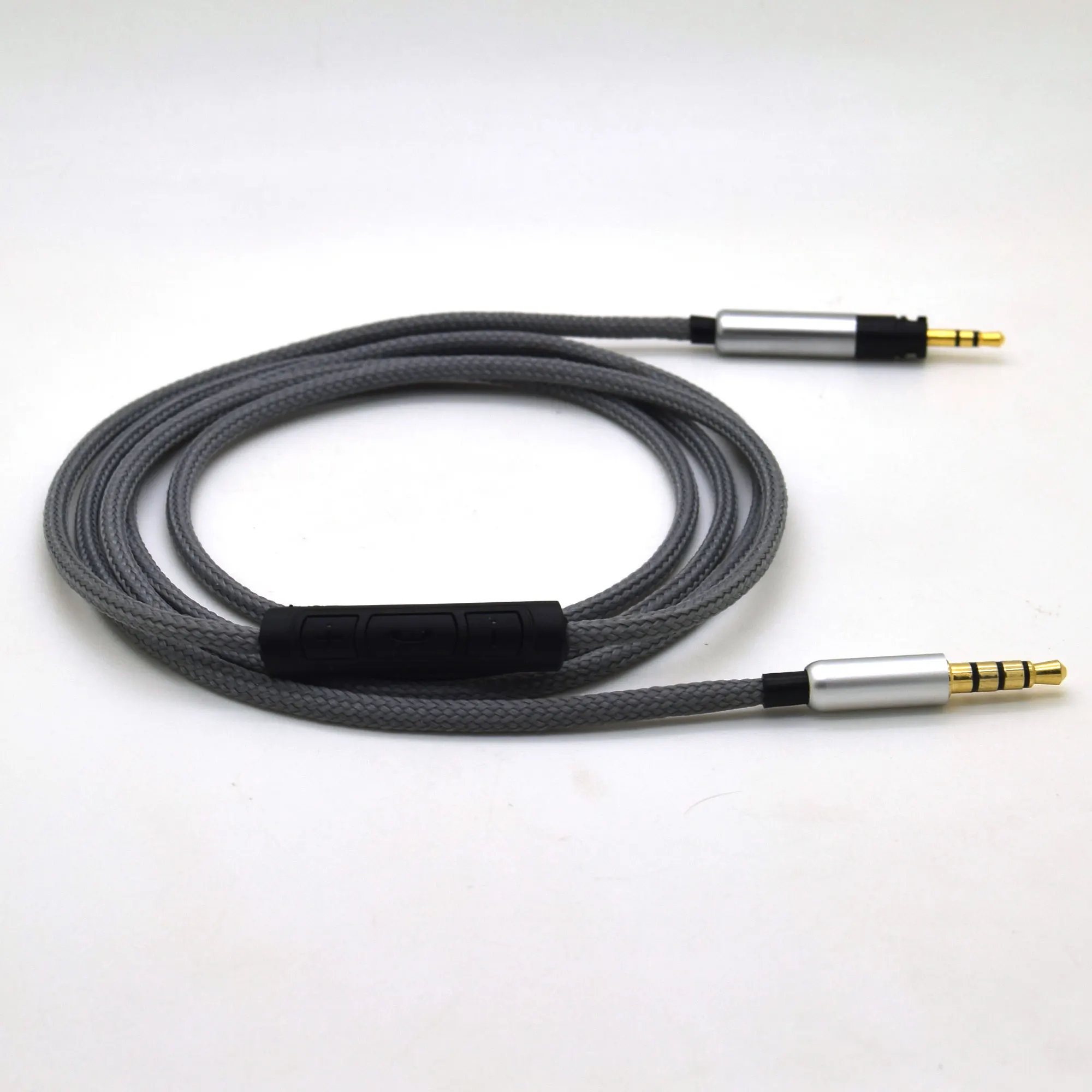 Replacement Cable for Sennheiser HD4 40 HD4 50 BT Headphone Headset Upgraded Silver Plated 3 5mm to 2 5mm Wire with Remote mic