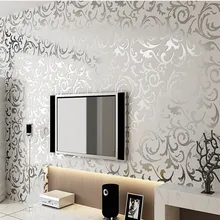 Европейские роскошные обои рулоны нетканые 3D обои для гостиной спальни стены бумаги домашний декор золотой цветочный узор