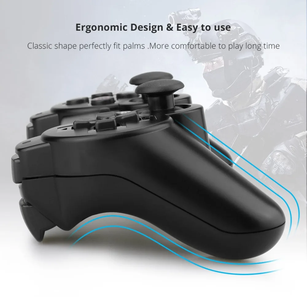 Best Price Cheap jv7Gh Gamepad Wireless Bluetooth Joystick For PS3 Controller Wireless Console For Playstation 3 Game Pad Joypad Games Accessories