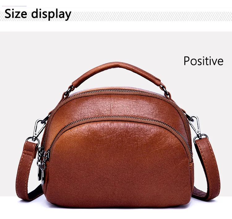 Новая женская кожаная сумка из воловьей кожи, женские сумки через плечо, роскошная брендовая сумка через плечо, красная сумка-мессенджер, коричневая сумка-тоут