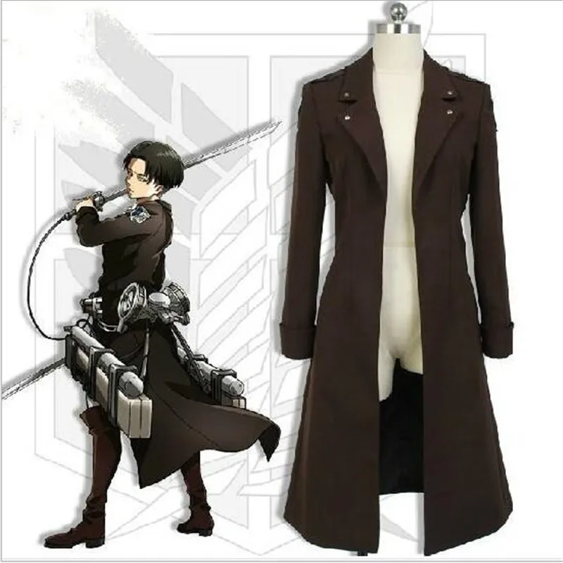 

Attack on Titan Wings of Counterattack Cosplay Trench Coat Uniform Anime Shingeki no Kyojin Long Jacket A886