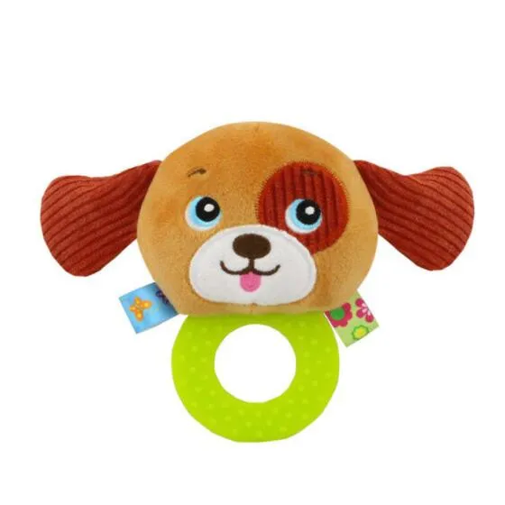 BF09 Dog 1 piece Дизайн, плюшевые детские игрушки, животные, ручные колокольчики, детские погремушки, игрушки высокого качества, подарок для новорожденных, стиль животных,, BF01 - Цвет: BF09 Dog 1 piece