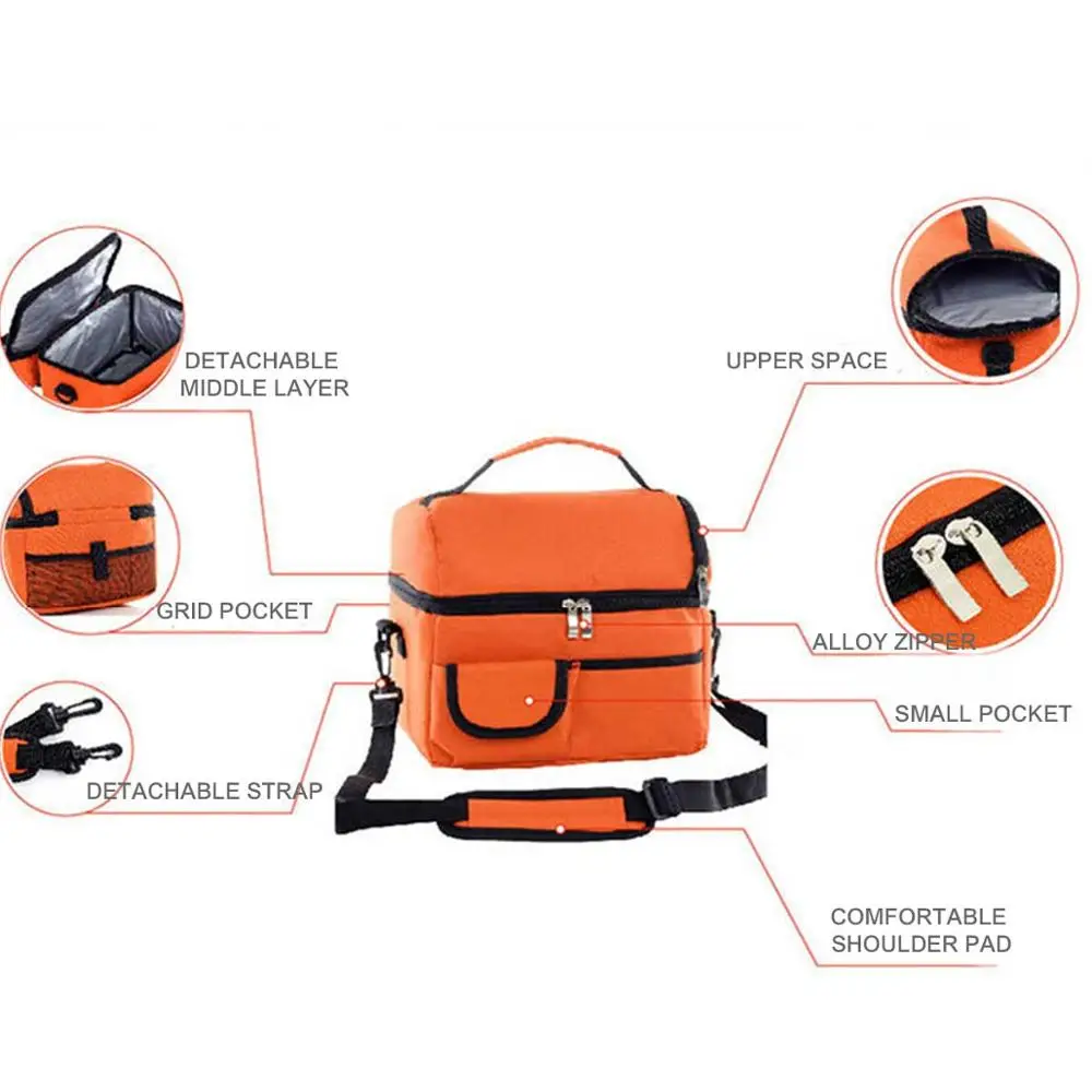 Mom Double Insulation Bag Fashion Mommy Pregnant Women Diaper Bag Brand Large Capacity Baby Diaper Bag Food Insulation