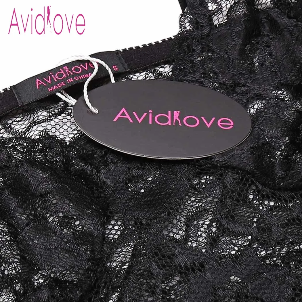 Avidlove пикантное эротическое женское бельё Горячая Babydoll платье женское цветочное кружево Ночная рубашка порно сорочка Нижнее белье Фэнтези секс одежда