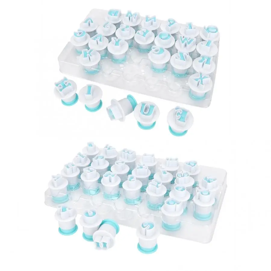 26PCS Letter-Shape DIY Baking Mold Cookie Mold Cutter Set Fondant Cutter Kitchen Cake Decorating Tools