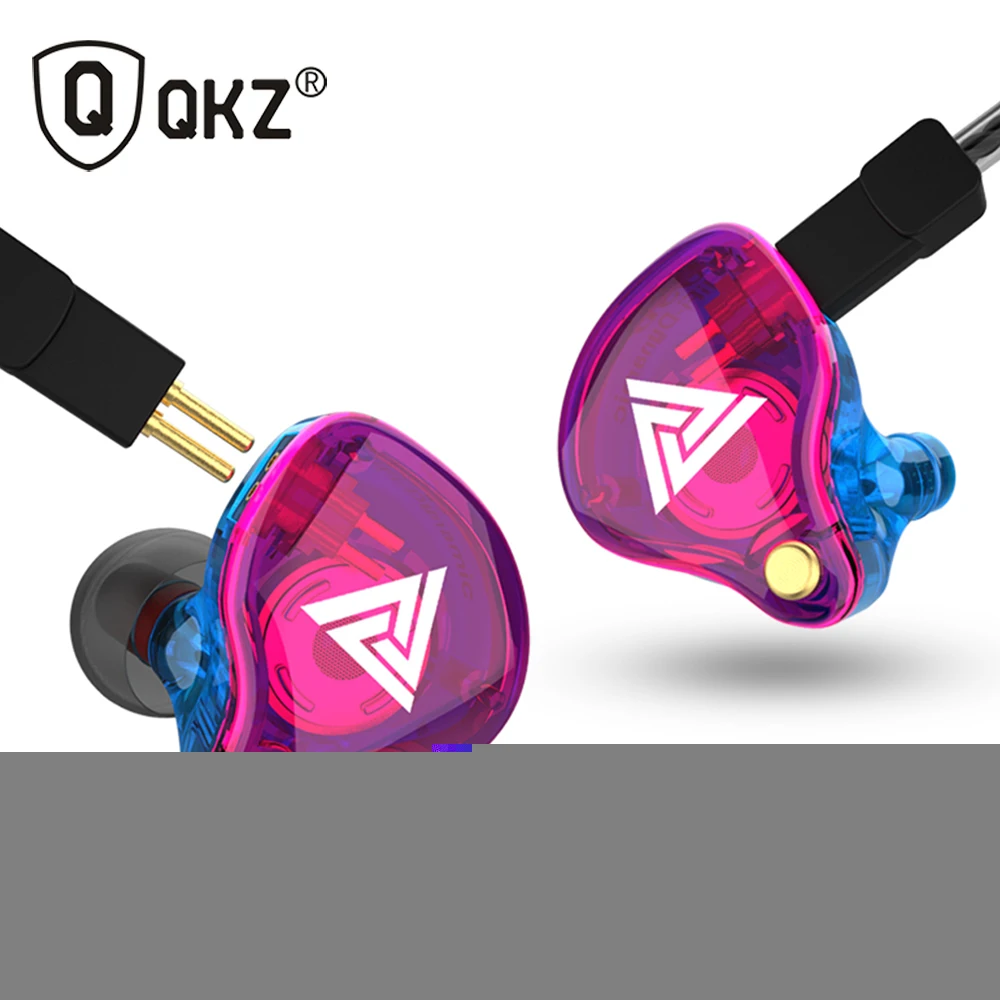 

QKZ VK4 Colorful DD In Ear Earphone Headset HIFI Bass Noise Cancelling Earbuds With Mic Replaced Cable earphones