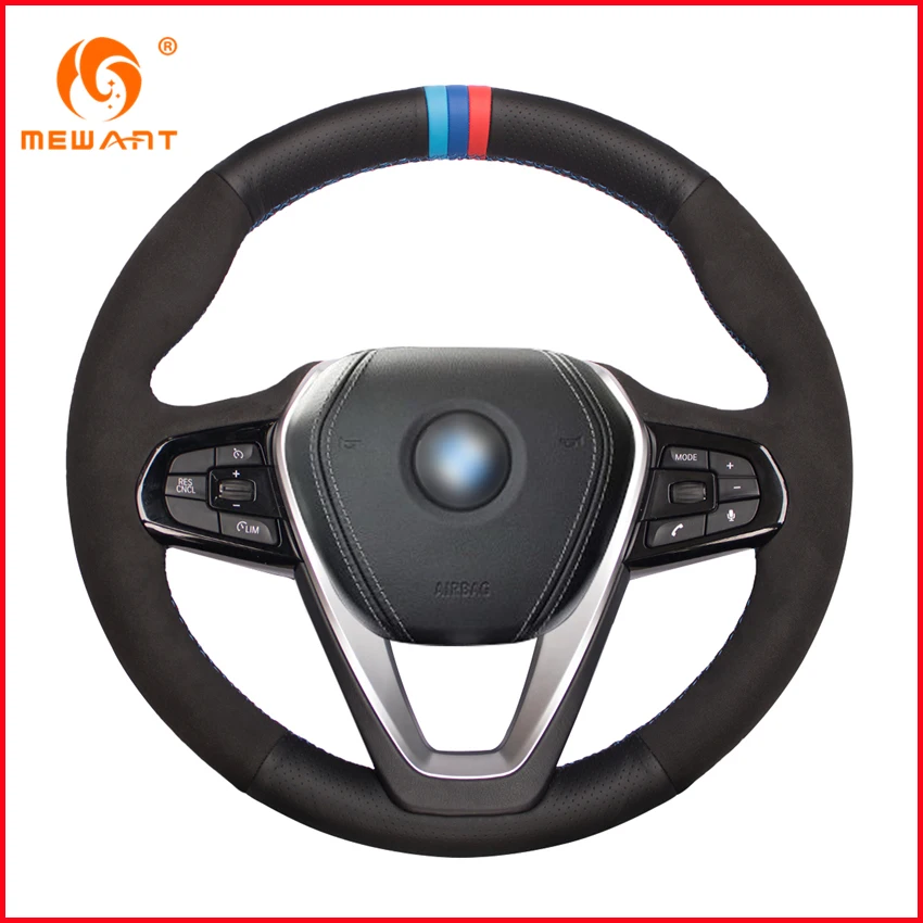 MEWANT черная искусственная замша из натуральной кожи для BMW G30 530i 540i 520d 530e 2016 2018 G32 630i
