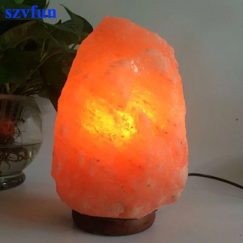 Himalayan Salt Lamp Natural Crystal Rock Night Light Healthy Table