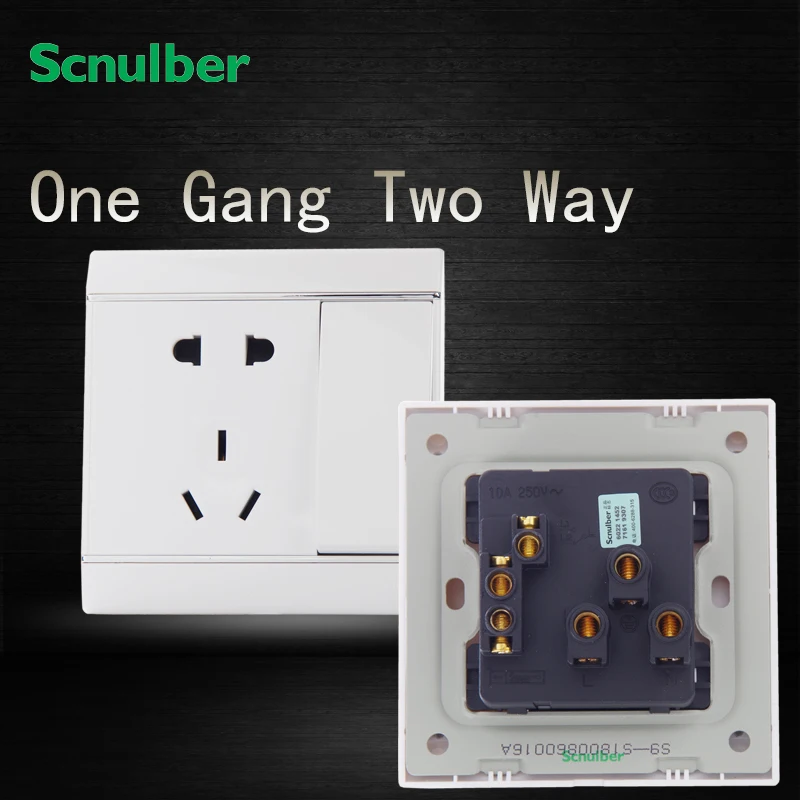

86 white 1 gang 1 way electrical rocker push button wall switch and 2pin american 3pin au PE socket