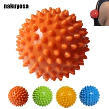 9 см шиповатый точечный шариковый массажер рефлексологический стресс рельеф для ладони ног шеи спины тела рельеф мышц инструменты