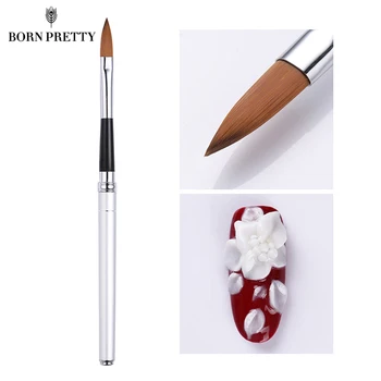 

1Pc Nail Brush No.12 Newly Professional Nail Art Brush Acrylic Carving Brush Nail Tool (Random Color) #16796