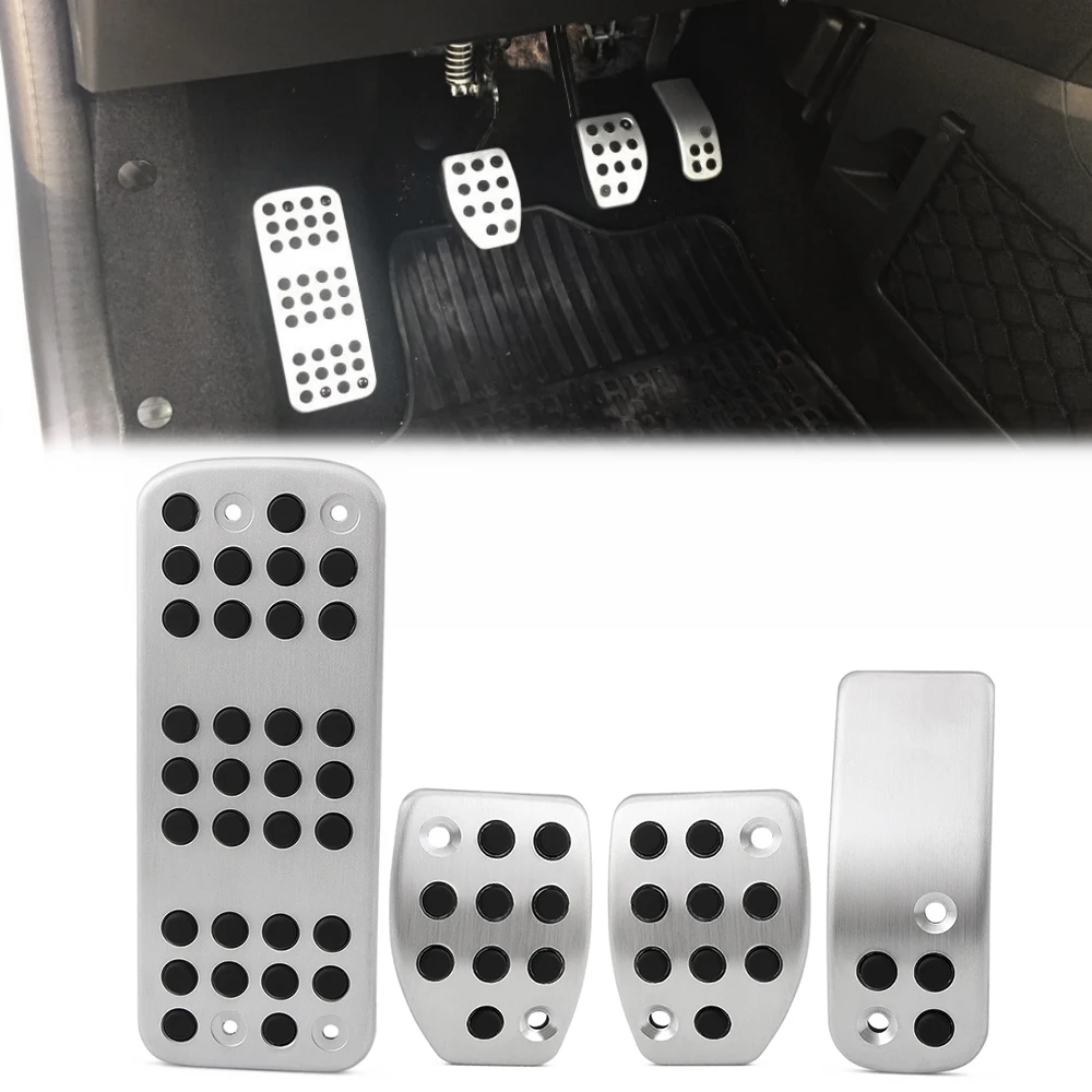 

Manual Sport Aluminum Foot Pedal Pads Cover for PEUGEOT 207 301 307 208 2008 308 408 cc/CITROEN C3 C4/DS 3 4 6 DS3 DS4 DS6
