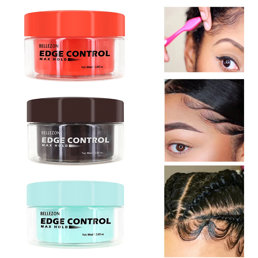 

Men Female Hair Oil Wax Cream Edge Control Hair Styling Cream Broken Hair Finishing Anti-Frizz Hair Fixative Gel TSLM1