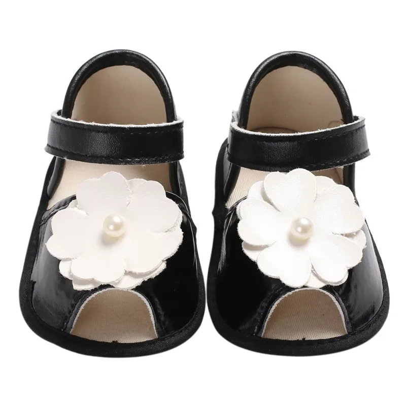 ПУ цветок сандалии для девочек модная детская обувь летние сандалии для девочек с цветами пляжные сандалии принцессы для новорожденных