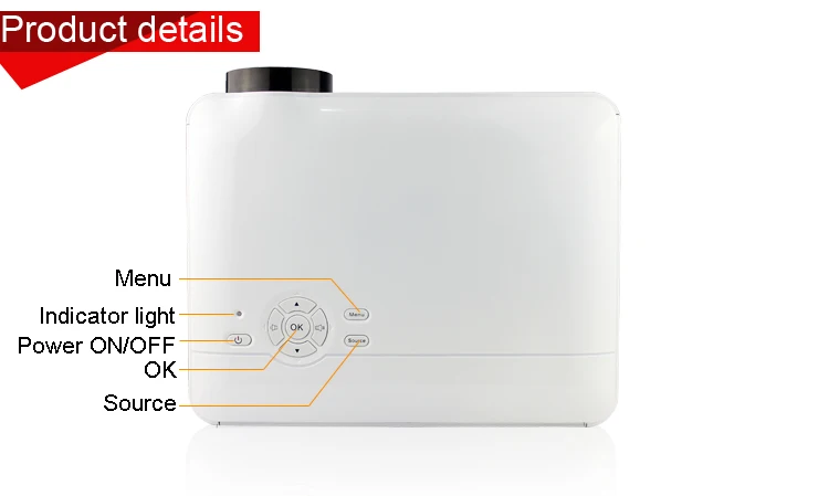 Большие Скидки BYINTEK Проектор RD804 Домашний Кинотеатр 200 inch WXGA 1280x800 1080 P cL720 LCD PC TV HDMI USB
