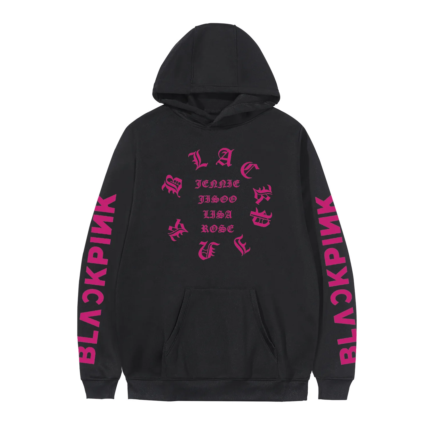 

2019 BLACKPINK Punk Style Album Kpop Sweatshirt Oversize Harajuku Letters Printed Femme Hoodies Pullover Printed Long Sleeve Top