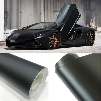 

SUNICE Black Car Wrap Vinyl Sticker Waterproof Matte Car Body Cover Decoration Air Bubble Free Sticker Decals 152cm x 200cm