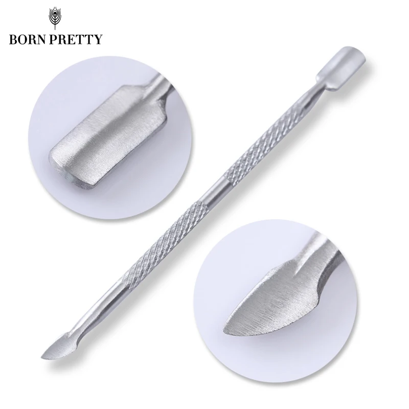 Double Sided Nail Cuticle Pusher Finger Dead Skin Remover Stainless Steel Cleaner Manicure Nail Art Pedicure