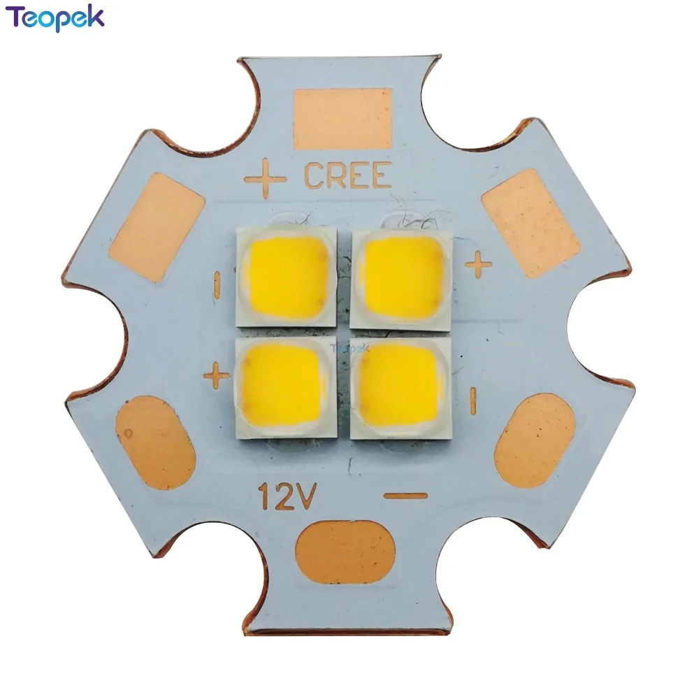 Фото Cree XPL XP-L 4 чипа 36 Вт светодиодный излучатель вместо XHP70 SST-90 3 В/6 в/12 в холодный белый теплый белый светодиод с медной печатной платой 20 мм №3