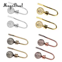 MagiDeal модный выдолбленный дизайн u-образный подхват для штор крюк медь-аксессуары для украшения дома