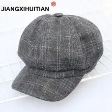 Jiangxihuitian, Женский плюшевый норковый кашемировый берет, женские шапки ручной вязки, зимняя теплая вязаная шапка