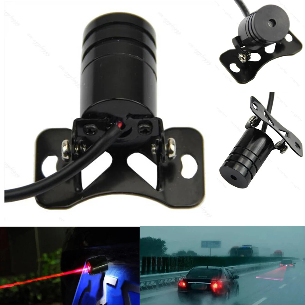 Buy 2015 New Universal Laser Car Tail Light Safety Led Back Rear Warning Light