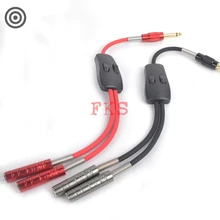 1 шт. шнур для татуировочной Машинки с двумя переключателями две головки могут использоваться для 2 шт. машин одновременно