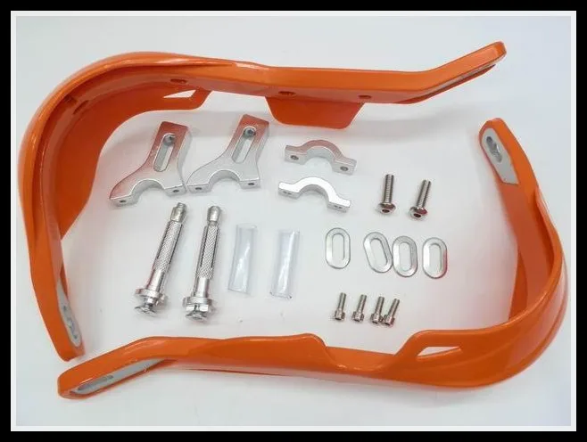 

Handguard Raptor Hand Guards Snowmobile MotorBike MX ATV 7/8"mounting Kit Orange