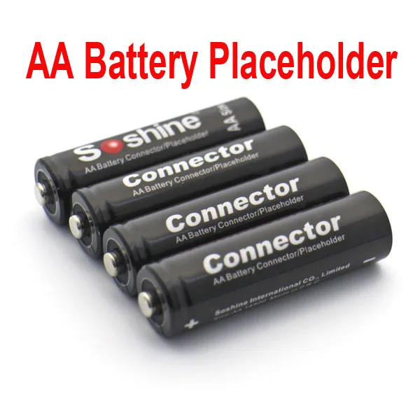 Promotion! Free Shipping Soshine AA size Battery Placeholder Connector