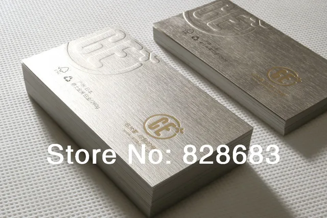 260grm Blank Wiredrawing Metallic Art Paper Business Cards With 260grm Blank Wiredrawing Metallic Art Paper Business Cards With White Glossy Back Side