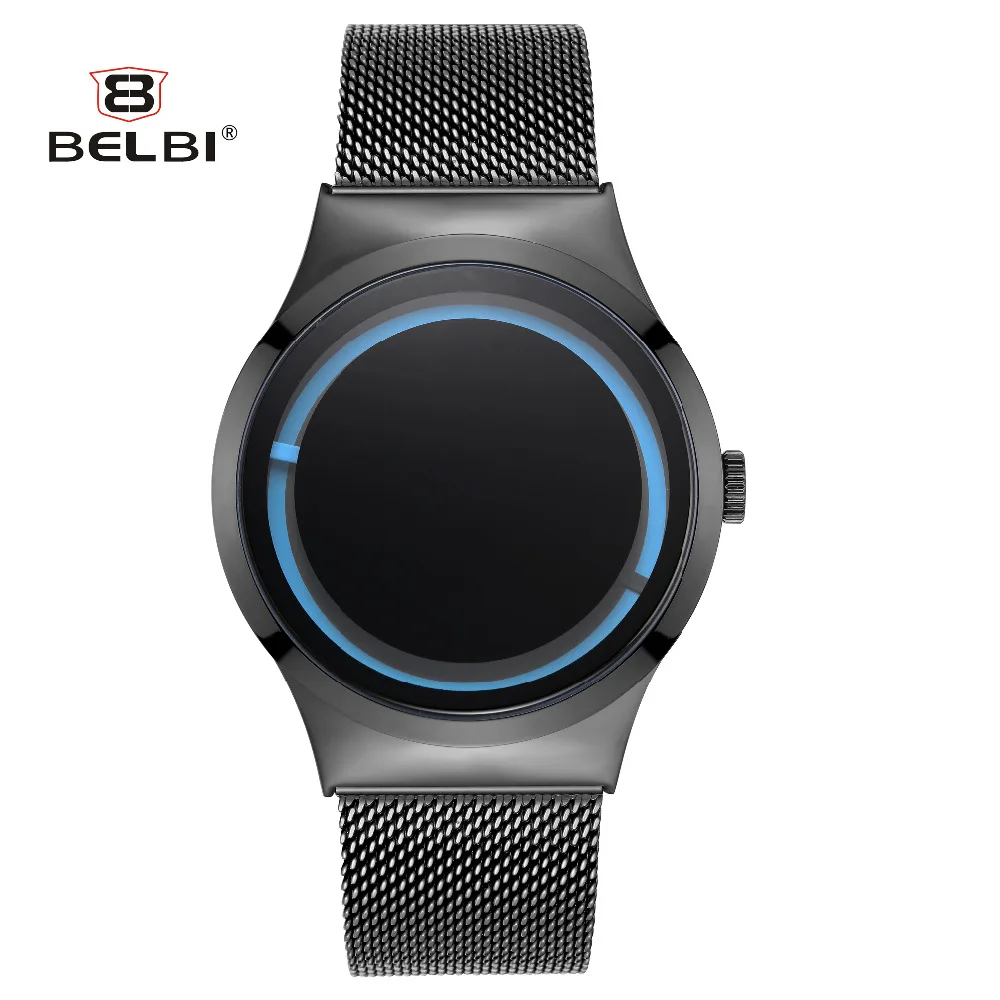 

Mens Watches 2019 Luxury Brand BELBI Fashion Design Waterproof Quartz Battery Wristwatch for Male Boy Friend Husband Gift Clock