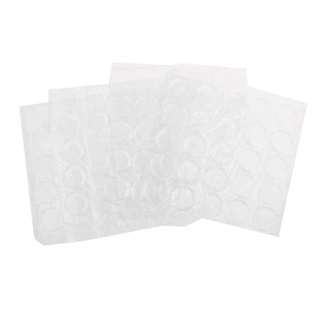 100 Piece 1 inch Crystal Clear PVC Adhesive Circles Bottle Cap Sticker for Bottle Cap DIY Crafts Supplies