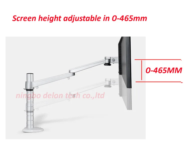 Алюминиевый OA-4S 10-2" двойной кронштейн для монитора с двойным экраном настольная подставка для монитора Настольная Подставка Кронштейн для монитора полка